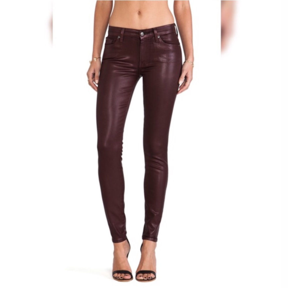 ❌$10 SALE❌ 7 For All Mankind Metallic Ankle Skinny  Jeans